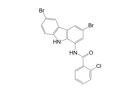 Benzamide, 2-chloro-N-(3,6-dibromo-9H-carbazol-1-yl)-