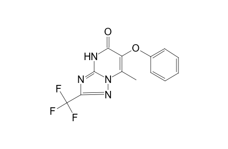 1,2,4-Triazolo[1,5-a]pyrimidin-5(4H)-one, 2-trifluoromethyl-7-methyl-6-phenoxy-