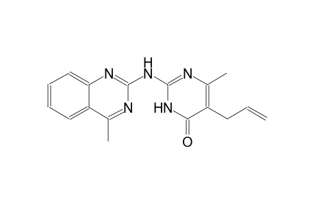 4(3H)-pyrimidinone, 6-methyl-2-[(4-methyl-2-quinazolinyl)amino]-5-(2-propenyl)-