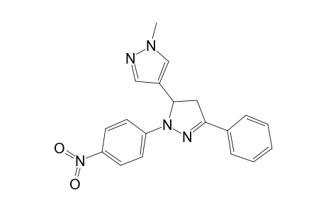 1-Methyl-4-[2-(4-nitrophenyl)-5-phenyl-2-pyrazolin-3-yl]pyrazole