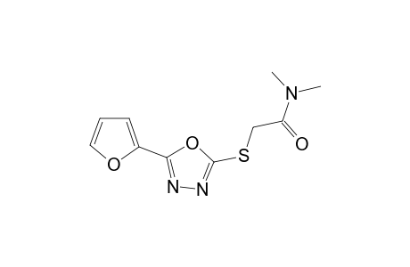 2-([5-(2-Furyl)-1,3,4-oxadiazol-2-yl]sulfanyl)-N,N-dimethylacetamide