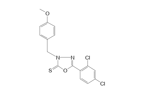 2-(2,4-dichlorophenyl)-4-(p-methoxybenzyl)-delta2-1,3,4-oxadiazoline-5-thione