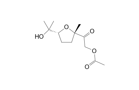 2-((2S,5R)-5-(2-hydroxypropan-2-yl)-2-methyltetrahydrofuran-2-yl)-2-oxoethyl acetate