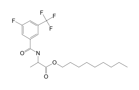 D-Alanine, N-(3-fluoro-5-trifluoromethylbenzoyl)-, nonyl ester