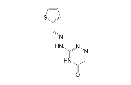 2-Thiophenecarboxaldehyde, (4,5-dihydro-5-oxo-1,2,4-triazin-3-yl)hydrazone