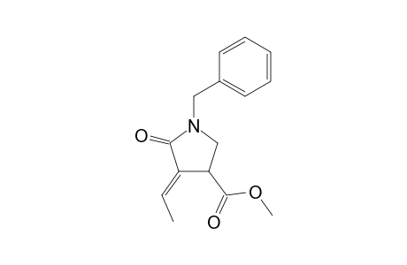 (4E)-1-(benzyl)-4-ethylidene-5-keto-pyrrolidine-3-carboxylic acid methyl ester
