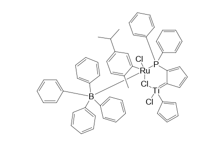 [(ETA-(6)-PARA-CYMENE-[(ETA-(5)-C5H5)-(MY-ETA-(5):KAPPA-(1)-C5H4-PPH2)-TICL-(MY-CL)]-RUCL]-(BPH4)