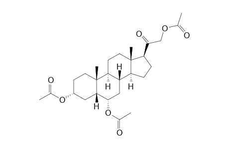 3α,6α,21-trihydroxy-5β-pregnan-20-one, triacetate