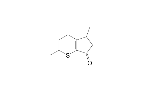 2,5-Dimethyl-3,4,5,6-tetrahydrocyclopenta[a]thiopyran-7(2H)-one