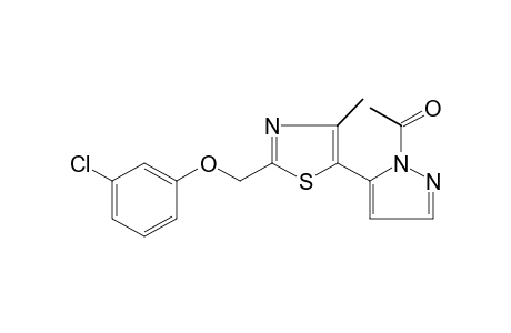 1-Acetyl-5-{2-[(m-chlorophenoxy)methyl]-4-methyl-5-thiazolyl}pyrazole