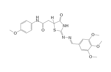 2,4-dioxo-5-thiazolidineacet-p-anisidide, 2-azine with 3,4,5-trimethoxybenzaldehyde
