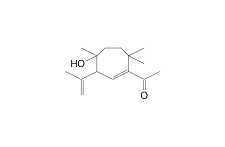 1-(4-Hydroxy-3-isopropenyl-4,7,7-trimethyl-1-cyclohepten-1-yl)ethanone