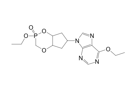 3',4'-CYCLIC-ESTER-OF-6-ETHOXY-9-[(1'-BETA,3'-ALPHA,4'-BETA)-4'-[ETHOXY-(HYDROXY)-PHOSPHORYLMETHOXY]-3'-HYDROXYCYCLOPENTYL]-PURINE;FASTER-RUNNING-D