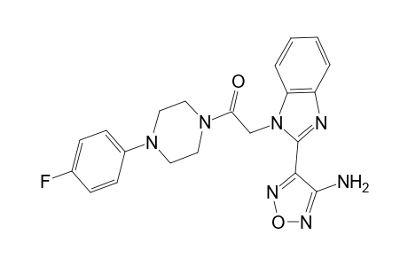 4-(1-{2-[4-(4-fluorophenyl)-1-piperazinyl]-2-oxoethyl}-1H-benzimidazol-2-yl)-1,2,5-oxadiazol-3-ylamine