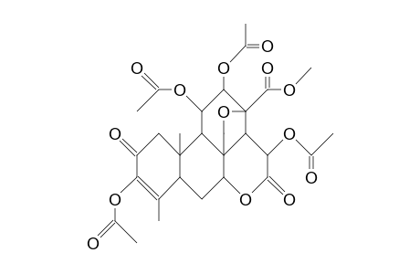 Brucein B triacetate