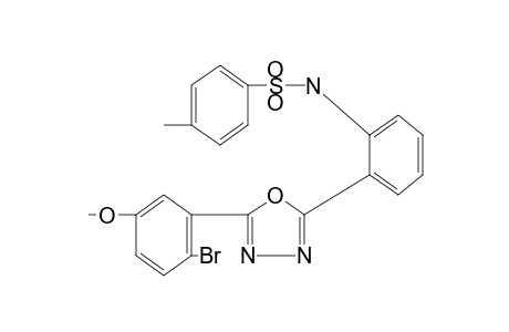 2'-[5-(2-bromo-5-methoxyphenyl)-1,3,4-oxadiazol-2-yl]-p-toluenesulfonanilide