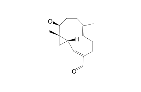 (3S,4S,5S)-1-Formyl-5,9-dimethyl-6-hydroxybicyclo[11.1.0]dodeca-1,9-diene