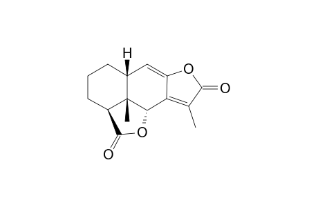 Eremophil)-8(9),7(11)-dien-6.alpha.,15 : 8.alpha.,12-diolide