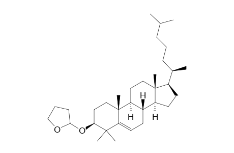 Furan, 2-[[(3.beta.)-4,4-dimethylcholest-5-en-3-yl]oxy]tetrahydro-