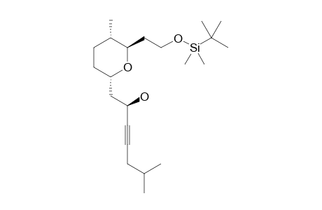 (R)-1-((2S,5S,6R)-6-(2-((tert-butyldimethylsilyl)oxy)ethyl)-5-methyltetrahydro-2H-pyran-2-yl)-6-methylhept-3-yn-2-ol