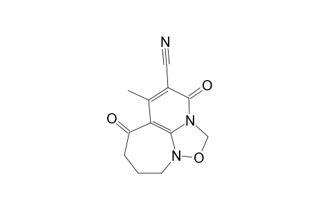 2-Cyano-1-methyl-5,6,8,9,10,11-hexahydro-3H,11H-pyrido[3,2,1-I,j]-6-oxa-(1,3a)-diazaazulene-3,11-dione