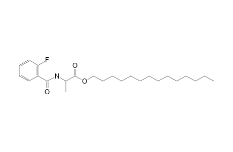 L-Alanine, N-(2-fluorobenzoyl)-, tetradecyl ester