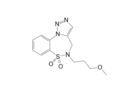 5-(3-Methoxypropyl)-4,5-dihydrobenzo[f][1,2,3]triazolo[5,1-d][1,2,5]thiadiazepine-1,1-dioxide