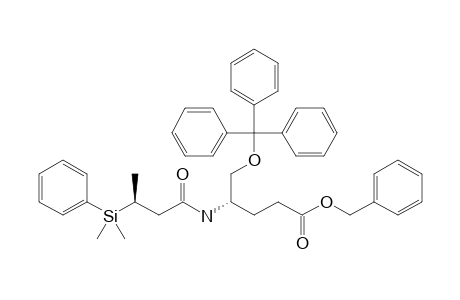 (4S)-4-[[(3S)-3-[dimethyl(phenyl)silyl]-1-oxobutyl]amino]-5-(triphenylmethyl)oxypentanoic acid (phenylmethyl) ester