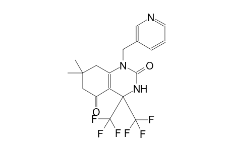 7,7-dimethyl-1-(3-pyridinylmethyl)-4,4-bis(trifluoromethyl)-4,6,7,8-tetrahydro-2,5(1H,3H)-quinazolinedione