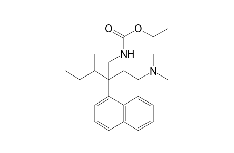 N-{2-[2-(dimethylamino)ethyl]-3-methyl-2-(alpha-naphthyl)}pentyl-carbamic acid, ethyl ester