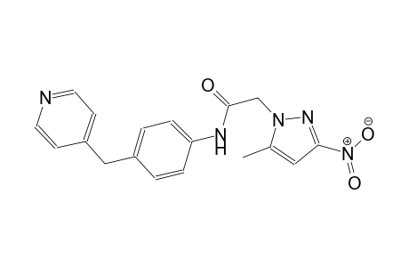 2-(5-methyl-3-nitro-1H-pyrazol-1-yl)-N-[4-(4-pyridinylmethyl)phenyl]acetamide