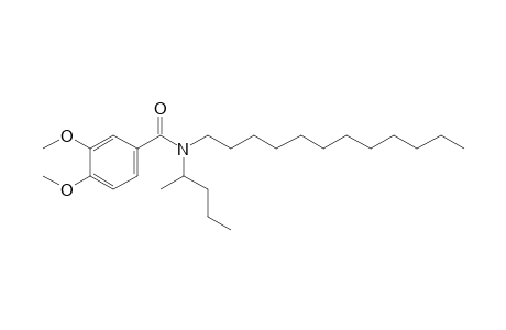 Benzamide, 3,4-dimethoxy-N-(2-pentyl)-N-dodecyl-