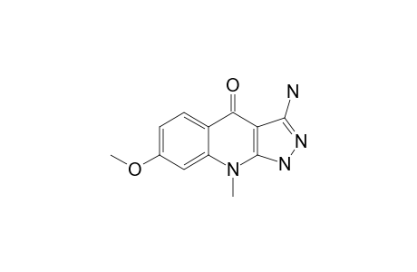 3-AMINO-9-METHYL-7-METHOXY-1H-PYRAZOLO-[3,4-B]-4-QUINOLONE