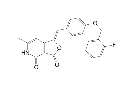 1-[4-(2-Fluoro-benzyloxy)-benzylidene]-6-methyl-1H,5H-furo[3,4-c]pyridine-3,4-dione