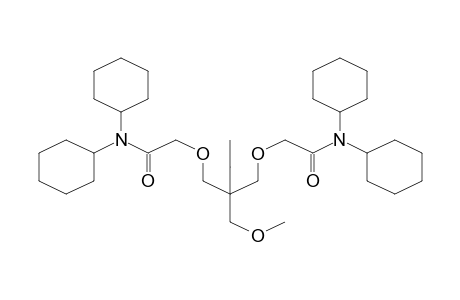 N,N-dicyclohexyl-2-[2-[[2-(dicyclohexylamino)-2-keto-ethoxy]methyl]-2-(methoxymethyl)butoxy]acetamide