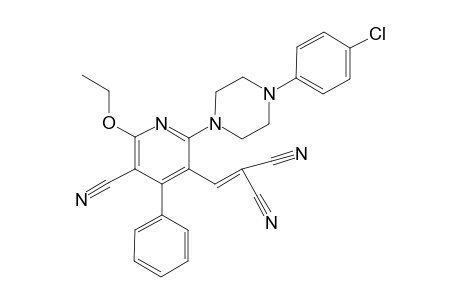 5-Cyano-6-ethoxy-3-(2,2-dicyanovinyl)-2-{N-4-(4-chlorophenyl)piperazinyl}-4-phenylpyridine