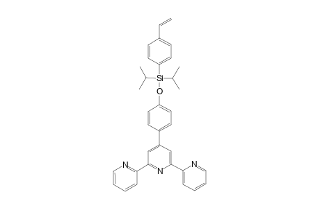 poly{4-[bis(isopropyl)(terpyridinophenoxy)silyl]}styrene resin