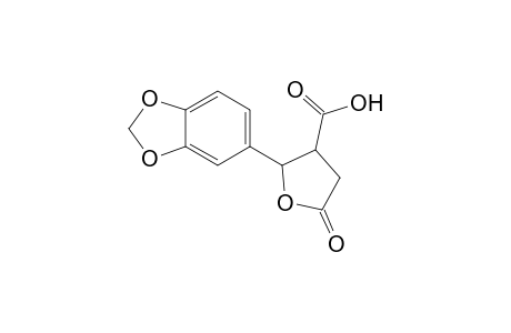 2-(1,3-benzodioxol-5-yl)-5-oxo-tetrahydrofuran-3-carboxylic acid