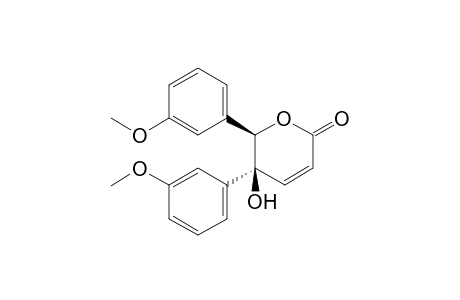 (5S,6R)-5-HYDROXY-5,6-BIS-(3-METHOXYPHENYL)-5,6-DIHYDROPYRAN-2-ONE