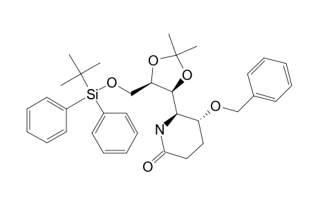 (5R,6R)-5-benzoxy-6-[(4S,5R)-5-[[tert-butyl(diphenyl)silyl]oxymethyl]-2,2-dimethyl-1,3-dioxolan-4-yl]-2-piperidone