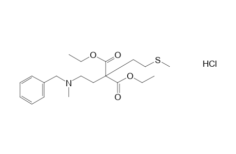 [2-(benzylmethylamino)ethyl][2-(methylthio)ethyl]malonic acid, diethyl ester, hydrochloride