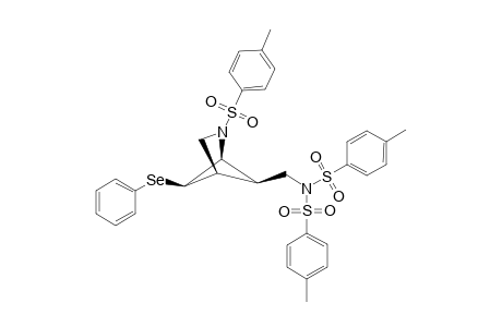 (1S*,4S*,5R*,6R*)-5-PHENYLSELENYL-2-N-PARA-TOLUENESULFONYL-6-N,N-DI-(PARA-TOLUENESULFONYL)-AMINOMETHYL-2-AZABICYCLO-[2.1.1]-HEXANE