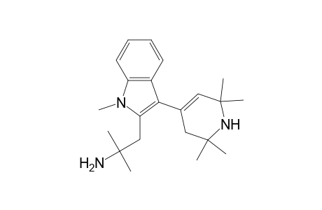 3-(1,2,2,6,6-Pentamethylpiperidin-3-en-4-yl)-2-(2-methyl-2-aminopropyl)-indole