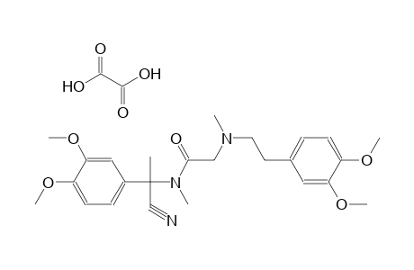 N-[1-cyano-1-(3,4-dimethoxyphenyl)ethyl]-2-[[2-(3,4-dimethoxyphenyl)ethyl](methyl)amino]-N-methylacetamide oxalate