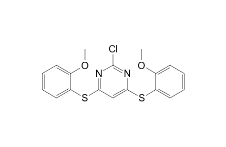 2-chloranyl-4,6-bis[(2-methoxyphenyl)sulfanyl]pyrimidine
