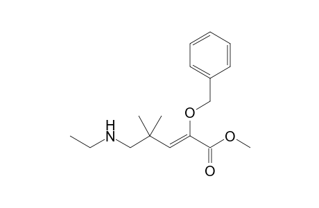 Z-METHYL-2-BENZYLOXY-4,4-DIMETHYL-5-ETHYLAMINOPENT-2-ENOATE