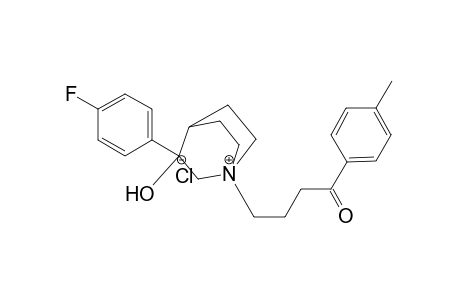 3-(p-fluorophenyl)-3-hydroxy-N-(4'-p-methylphenyl-4'-oxobutyl)quinuclidinium chloride