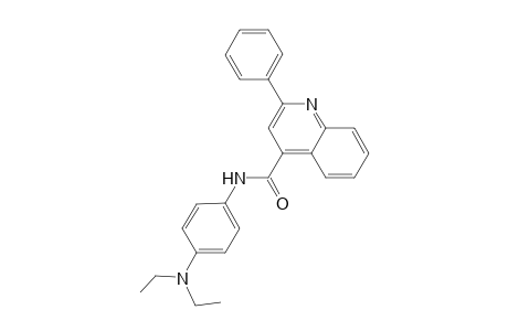 N-[4-(diethylamino)phenyl]-2-phenyl-4-quinolinecarboxamide