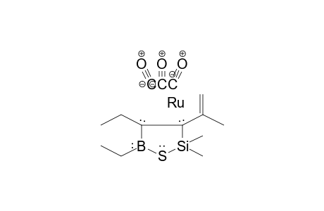 Ruthenium, tricarbonyl[(3,4-.eta.)-4,5-diethyl-2,2-dimethyl-3-(1-methylethenyl)-1-thia-2-sila-5-boracyclopent-3-ene]-