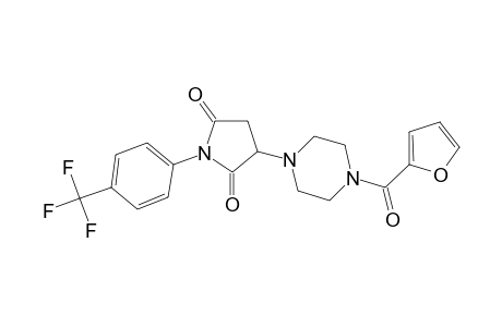 3-[4-(2-furoyl)piperazino]-1-[4-(trifluoromethyl)phenyl]pyrrolidine-2,5-quinone